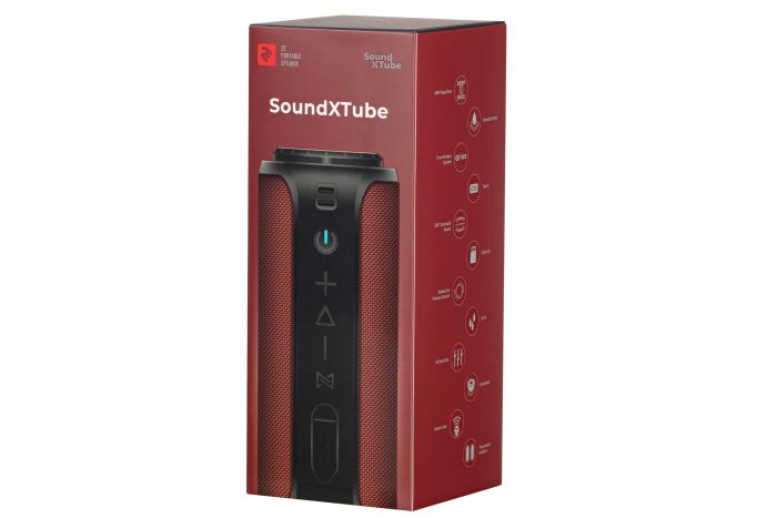 Акустична система 2E SoundXTube TWS, MP3, Wireless, Waterproof Red