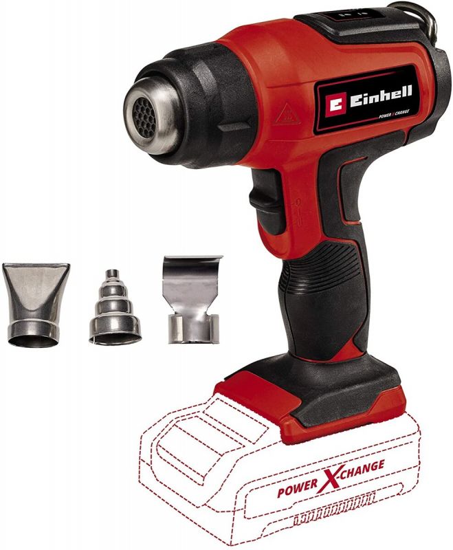 Фен будівельний акумуляторний Einhell TE-HA 18LI-Solo 200л/хв 350-550°C 200л/хв 1.04кг без АКБ та ЗП