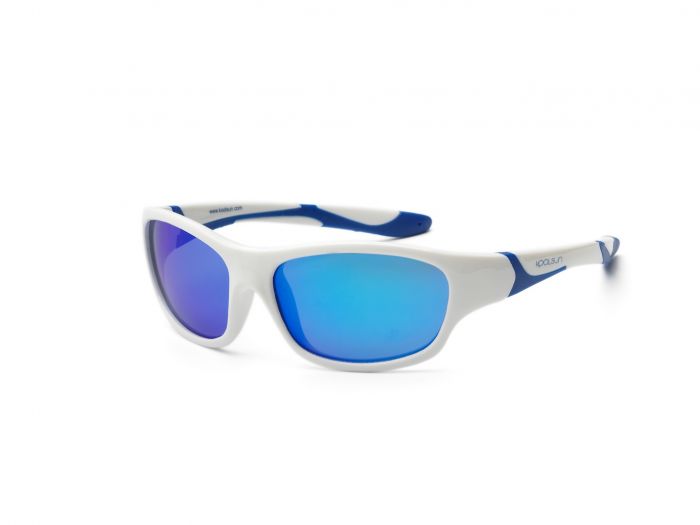 Дитячі сонцезахисні окуляри Koolsun Sport, 6-12р, біло-блакитний Дитячі сонцезахисні окуляри Koolsun Sport, 6-12р, біло-блакитний