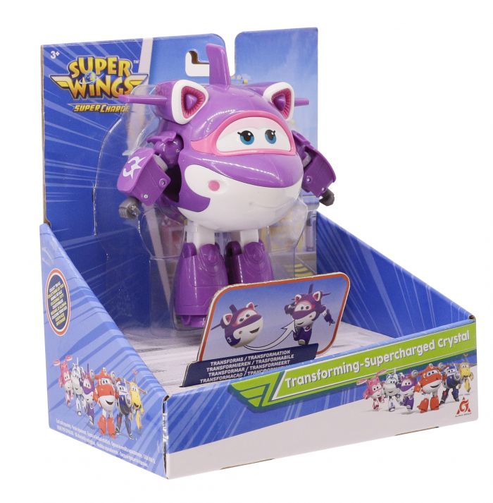 Ігрова фігурка-трансформер Super Wings Transforming-Supercharged Крістал (Crystal) Ігрова фігурка-трансформер Super Wings Transforming-Supercharged Крістал (Crystal)
