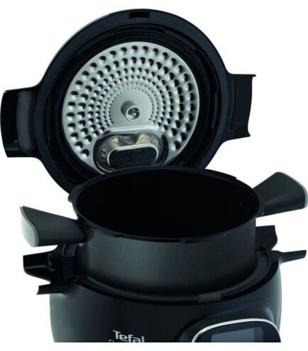 Мультиварка-скороварка Tefal Cook4me+ Connect, 1600Вт, чаша-6л, електронне керув., пластик, чорний