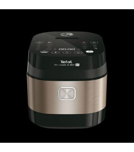 Мультиварка Tefal MultiCook&Stir, 1200Вт, чаша-5л, електронне керув., пластик, чорно-бронзовий