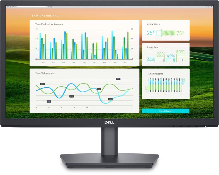 Монітор DELL 21.5" E2222HS D-Sub, HDMI, DP, MM, VA