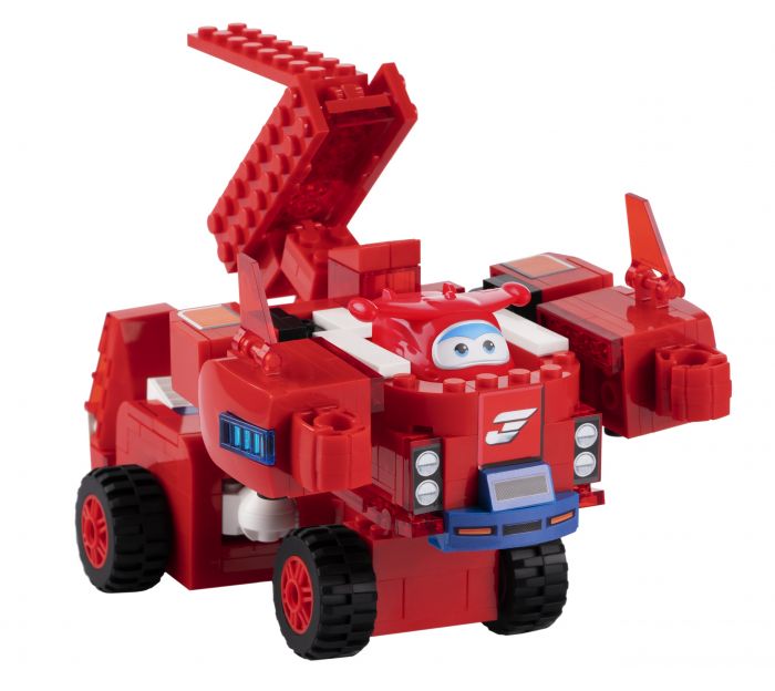 Конструктор-трансформер Super Wings Small Blocks 2в1 Buildable Transforming Vehicle Джетт (Jett)