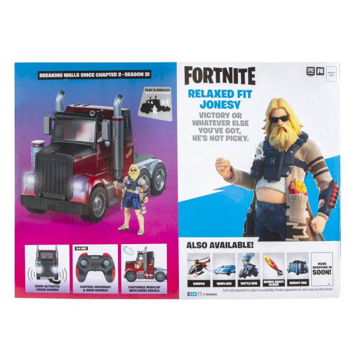 Машинка на р/к Fortnite Deluxe Feature Vehicle RC Mudflap, Relaxed Fit Jonesy