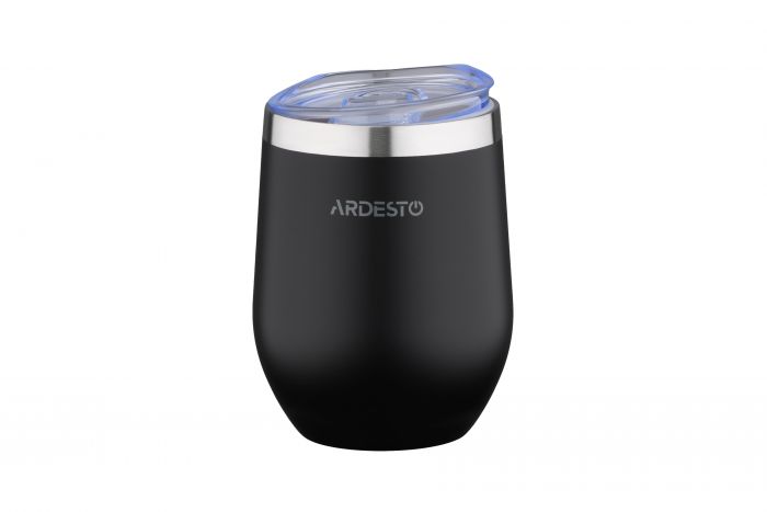 Термокухоль Ardesto Compact Mug, 350мл, нержавіюча сталь, чорний