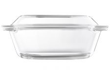 Форма для запікання з кришкою Ardesto Black Mars, 20.6х20.6х9.9см, боросилікатне скло, кругла, прозорий