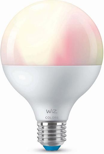 Лампа WiZ LED E27 11Вт 2200-6500K 1055Лм G95 RGB Wi-Fi розумна