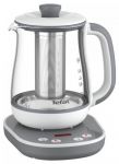 Електрочайник Tefal Tastea tea maker 1.5л, скло, заварник, біло-сірий