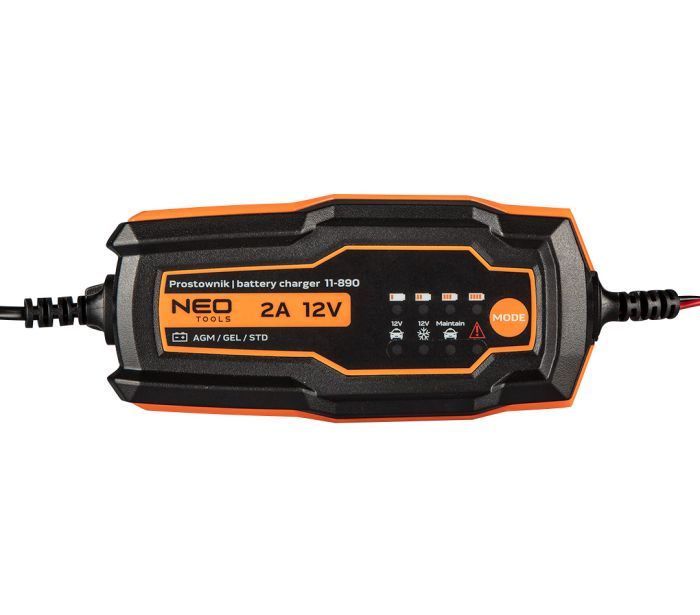 Зарядний пристрій Neo Tools, 2А/35Вт, 4-60А·год, для STD/AGM/GEL