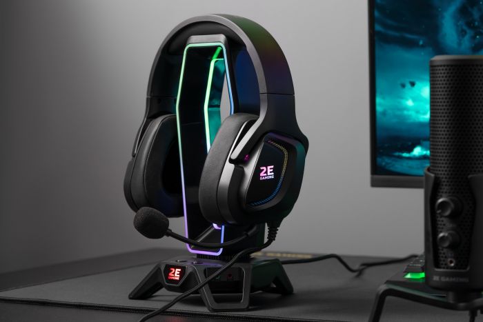 Гарнітура ігрова 2E GAMING HG340, 7.1, USB-A, RGB, 2м, чорний