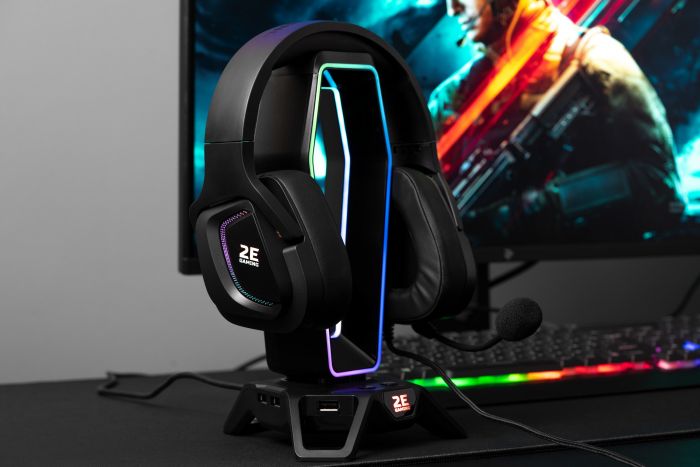 Гарнітура ігрова 2E GAMING HG340, 7.1, USB-A, RGB, 2м, чорний