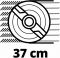 Газонокосарка акумуляторна Einhell PXC GE-CM 36/37 Li 36В(18+18) 37см 45л 25-75мм 14.3кг без АКБ та ЗП