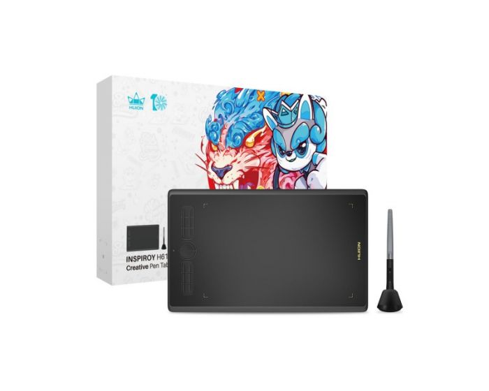 Графічний планшет Huion 10"x6.2" H610X, USB-C, чорний