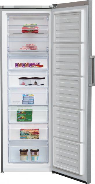 Морозильна камера Beko, 185x60x65, 277л, 1дв., A+, NF, дисплей, нерж