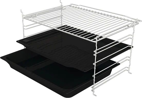 Духова шафа Gorenje електрична, 77л, A+, пара, дисплей, чорний