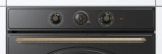 Духова шафа Gorenje електрична, 77л, A+, пара, дисплей, чорний