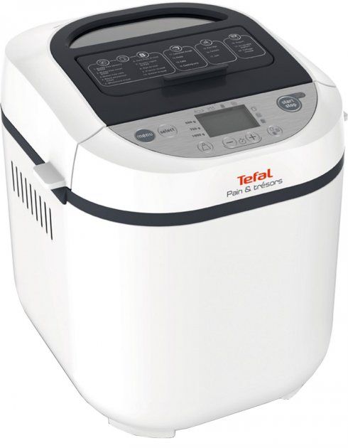 Хлібопічка Tefal Pain&Tresor Pain&Tresor 700Вт, програм-1, макс.вага -1кг, форма-прямокутник, пластик, білий