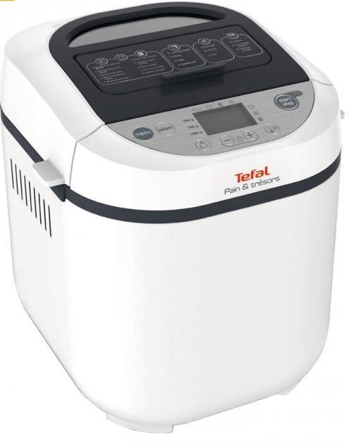 Хлібопічка Tefal Pain&Tresor Pain&Tresor 700Вт, програм-1, макс.вага -1кг, форма-прямокутник, пластик, білий