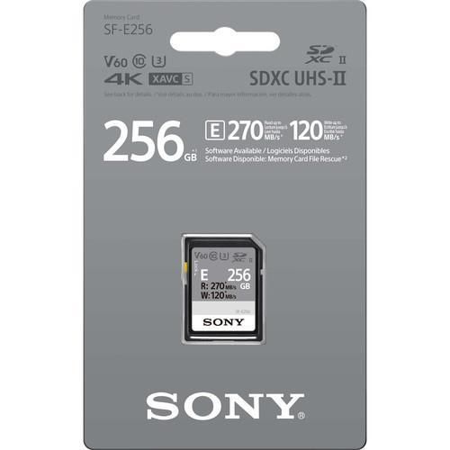 Карта пам'яті Sony SDXC  256GB C10 UHS-II U3 V60 R270/W120MB/s Entry