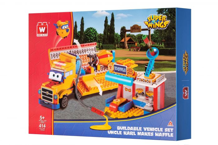 Конструктор Super Wings Small Blocks Buildable Vehicle Set вантажівка і магазин