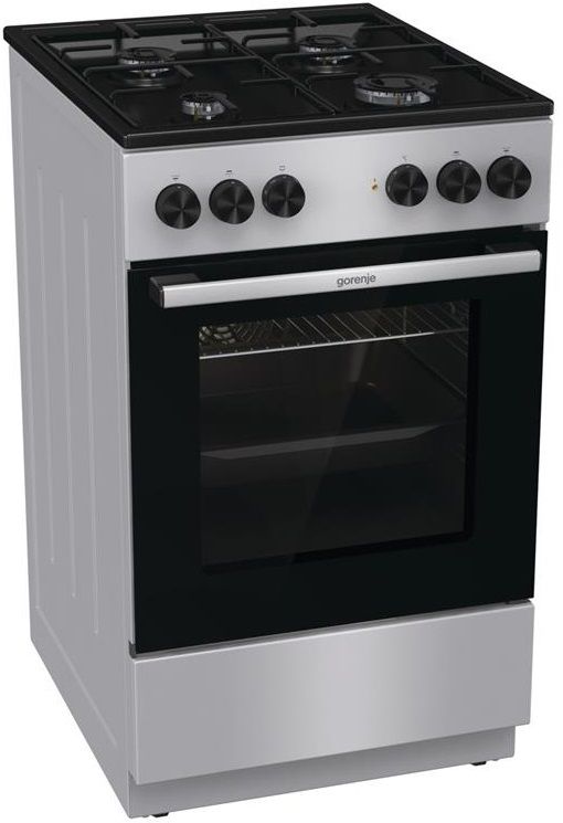 Плита Gorenje комбінована, 70л, 50x60см, сріблястий