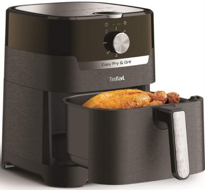 Мультипіч Tefal AirFry&Grill, 1550Вт, чаша-4.2л, електронне керув., пластик, чорний