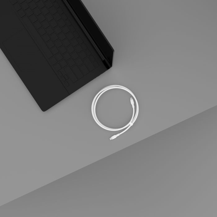 Кабель USB-C > USB-C заряджання/синхронізації Belkin 2м, 60Вт, Type-C, силіконовий з кліпсою, білий