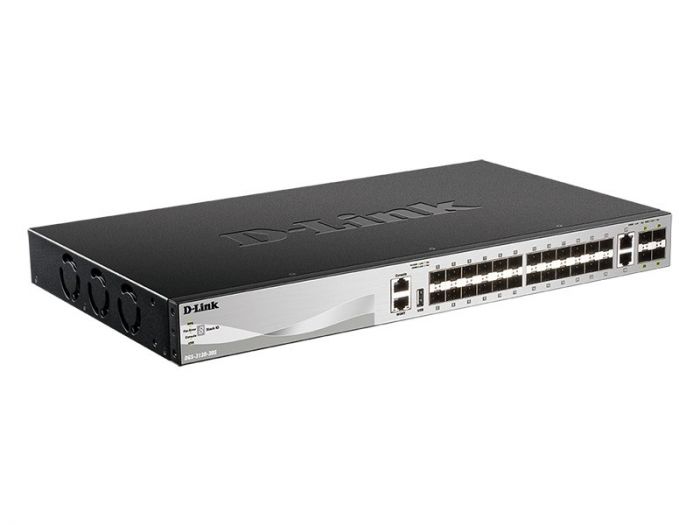 Комутатор D-Link DGS-3130-30S 24xSFP, 4xGE/SFP, 2x10GE, 4xSFP+, L3