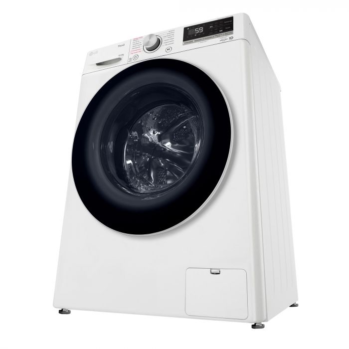 Пральна машина LG фронтальна, 10.5кг, 1400, A+++, 57см, дисплей, пара, інвертор, білий