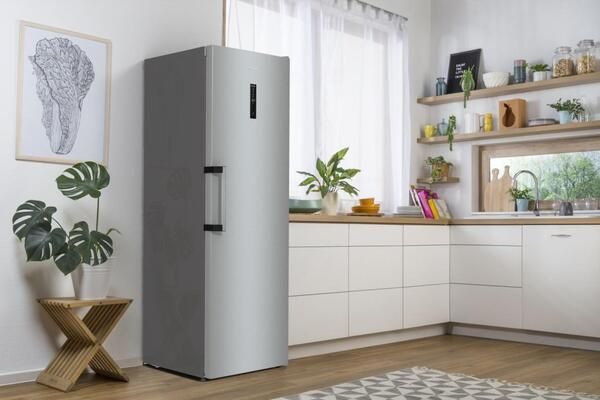 Морозильна камера Gorenje, 185.5x59.5х66.3, 280л, 1дв., A++, NF, диспл зовн., інвертор, матовий нерж