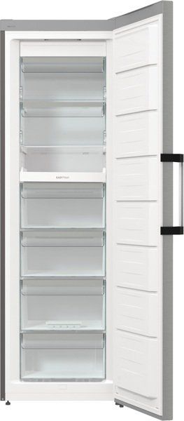 Морозильна камера Gorenje, 185.5x59.5х66.3, 280л, 1дв., A++, NF, диспл зовн., інвертор, матовий нерж