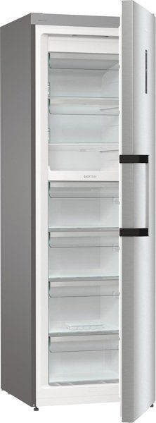 Морозильна камера Gorenje, 185.5x59.5х66.3, 280л, 1дв., A++, NF, диспл зовн., інвертор, матовий нерж