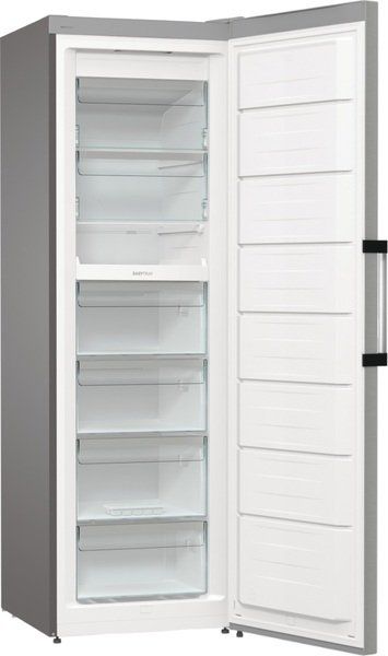 Морозильна камера Gorenje, 185.5x59.5х66.3, 280л, 1дв., A++, NF, диспл зовн., інвертор, матовий нерж