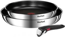 Набір посуду Tefal Ingenio Emotion, змінна ручка, 3предмети, нержавіюча сталь, бакеліт