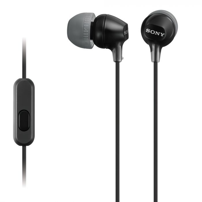 Навушники In-ear Sony MDR-EX15AP 3.5 mini-jack, Mic, Чорний