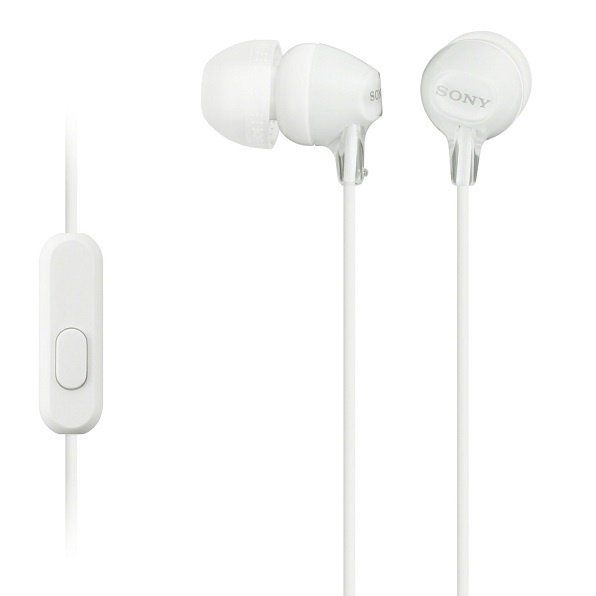 Навушники In-ear Sony MDR-EX15AP 3.5 mini-jack, Mic, Білий