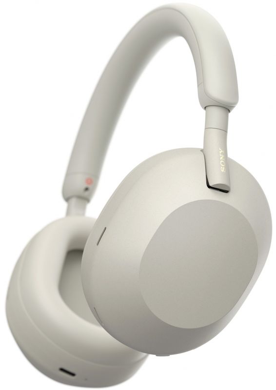 Навушники Over-ear Sony WH-1000XM5 BT 5.2, ANC, Hi-Res, AAC, LDAC, Wireless, Mic, Сріблястий