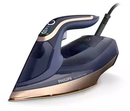 Праска Philips Azur 8000 Series, 3000Вт, 350мл, паровий удар -260гр, постійна пара - 85гр, нерж. сталь, темно синій Праска Philips Azur 8000 Series, 3000Вт, 350мл, паровий удар -260гр, постійна пара - 85гр, нерж. сталь, темно синій