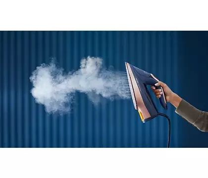 Праска Philips Azur 8000 Series, 3000Вт, 350мл, паровий удар -260гр, постійна пара - 85гр, нерж. сталь, темно синій Праска Philips Azur 8000 Series, 3000Вт, 350мл, паровий удар -260гр, постійна пара - 85гр, нерж. сталь, темно синій