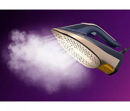 Праска Philips Azur 8000 Series, 3000Вт, 350мл, паровий удар -260гр, постійна пара - 85гр, нерж. сталь, темно синій Праска Philips Azur 8000 Series, 3000Вт, 350мл, паровий удар -260гр, постійна пара - 85гр, нерж. сталь, темно синій