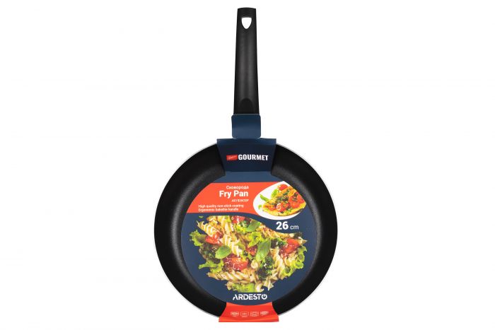 Сковорода ARDESTO Gemini Gourmet Portofino, 26см, алюміній, чорний