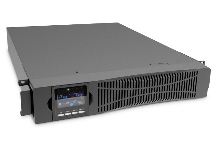 Джерело безперебійного живлення DIGITUS 2000VA/2000W, RTU2, LCD, RJ45, RS232, USB, 8xC13