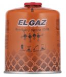 Балон-картридж газовий EL GAZ ELG-400, бутан 450г, для газових пальників, з двошаровим клапаном, одноразовий Балон-картридж газовий EL GAZ ELG-400, бутан 450г, для газових пальників, з двошаровим клапаном, одноразовий