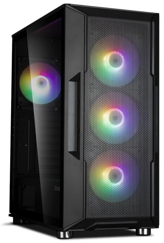 Корпус Zalman I3 Neo без БЖ, 1xUSB3.0, 2xUSB2.0, 4x120мм RGB, VGA 355мм, LCS ready, TG Side Panel, ATX, чорний