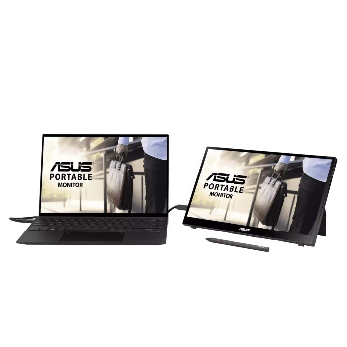 Монітор портативний Asus 14" ZenScreen Ink MB14AHD mHDMI, 2xUSB-C, Audio, IPS, Touch, Stylus, Cover