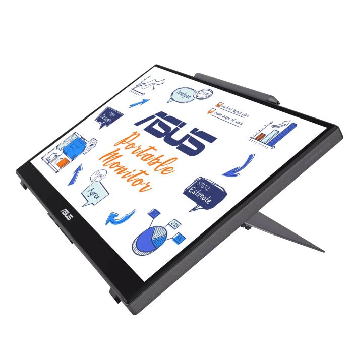 Монітор портативний Asus 14" ZenScreen Ink MB14AHD mHDMI, 2xUSB-C, Audio, IPS, Touch, Stylus, Cover