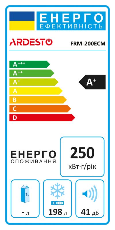 Морозильна скриня ARDESTO, 198л, А+, ST, диспл зовн., режим холодильника, білий