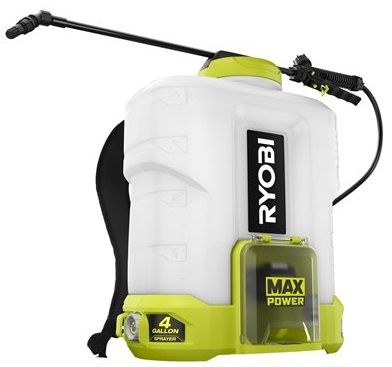 Обприскувач акумуляторний Ryobi Max Power RY36BPSA-0 15л 36В 0.6-2.5л/хв комплект насадок 5.8кг без АКБ та ЗП