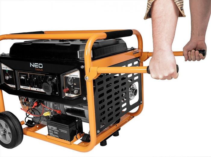 Генератор бензиновий Neo Tools 230В (1 фаза), 6/6.5кВт, електростарт, AVR, 85кг